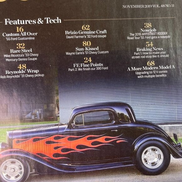 Street Rodder Magazine November 2019 u Vol 48  No 11 Car Restoration Tips Tricks - Picture 4 of 8